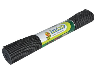 Shurtape Stayput Non-Slip Shelf Liner 500mm x 1.8m in Black - Versatile Home Organizer Price Comparisons | Compare The Build