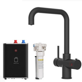 SIA BWT340BL Black 3-in-1 Instant Boiling Hot Water Tap Including Tank & Filter