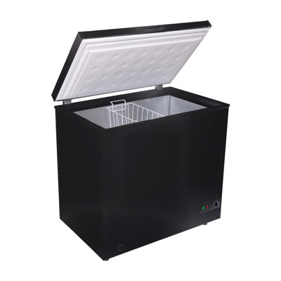 SIA CHF200B/E 201L Freestanding Chest Freezer With Removable Wire Baskets, Black