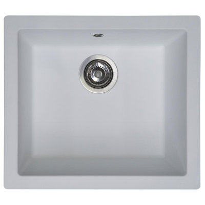 SIA EVOWH 1.0 Bowl White Composite Inset / Undermount Kitchen Sink And Waste Kit Price Comparisons | Compare The Build