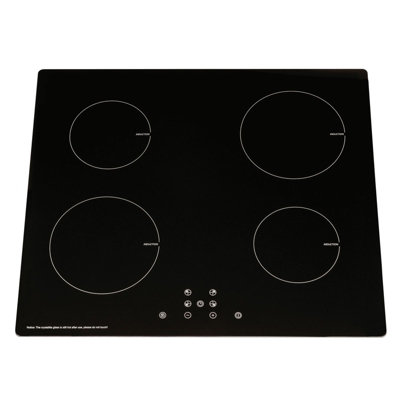 SIA INDH60BL 60cm Black 4 Zone Touch Control Electric Induction Hob