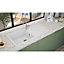 SIA NALI10XLWH 1.0 XL Bowl White Concrete Inset Kitchen Sink