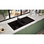 SIA NALI15BL 1.5 Bowl Black Composite Inset Kitchen Sink