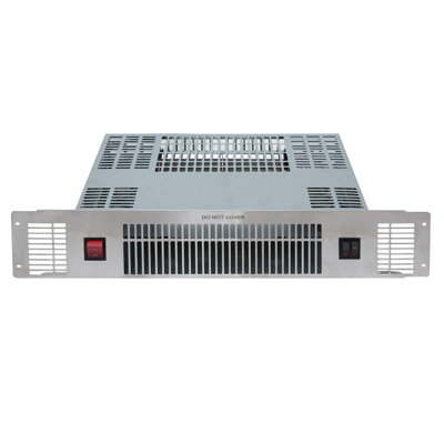 SIA PLH1 2kW Stainless Steel Slimline Electric Kitchen Plinth Heater | DIY  at Bu0026Q