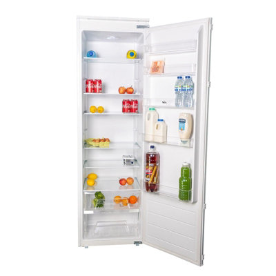 SIA RFI106 304L Auto Defrost White Integrated Built In Tall Larder