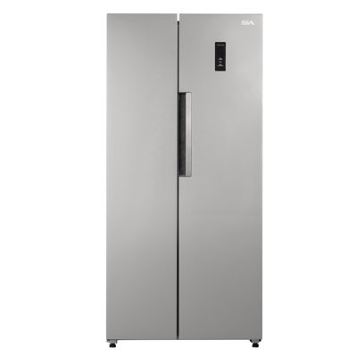 SIA SAFF460SI 444L American Style Fridge Freezer - Silver