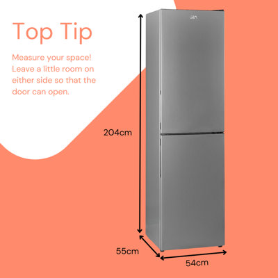 SIA SFF20050SE 60/40 Split Freestanding 302L Combi Fridge Freezer