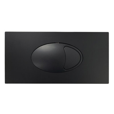 Side Entry Concealed Toilet Cistern WC with Dual Flush Matt Black Button Plate - Includes WRAS Internals & Pipe - 3