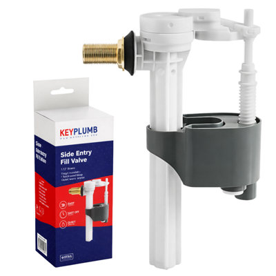 Side Entry Toilet Fill Valve, 12.7mm Brass Tail, Quiet Refill, Quick ...
