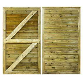 Side Gate - Premium Horizontal Tongue And Groove (1200mm x 1000mm, Left side hinge, With capping)