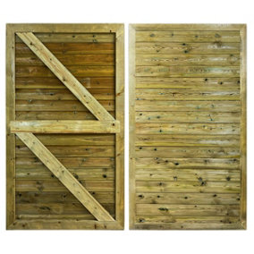 Side Gate - Premium Horizontal Tongue And Groove (1200mm x 1000mm, Right side hinge, Without capping)