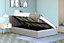 Side Lift Ottoman Bed Double 4ft6 Storage Bed Frame Grey