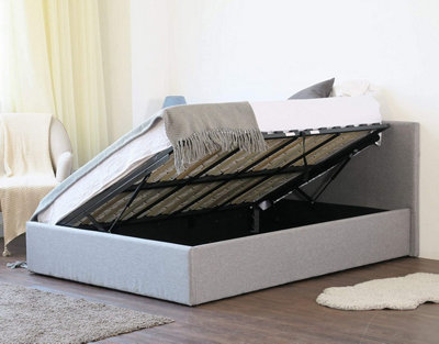 Side Lift Ottoman Bed Single Storage Bed Frame