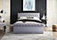 Side Lift Ottoman Bed Small Double Sleigh Bed With Pocket Sprung & Memory Foam Mattress