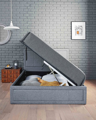 Small double side lift ottoman bed with mattress discount