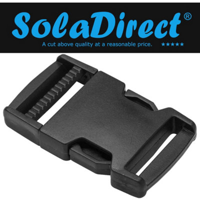 Side Release Buckles Clips for 15 mm / 0.59 inch Webbing Strap, Squeeze ...