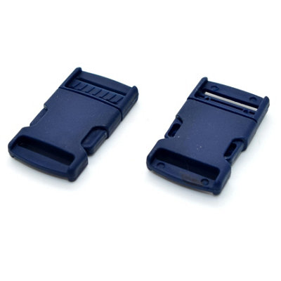 Side Release Buckles Clips for 20 mm Webbing, Luggage, Back Pack / Rucksack, Straps (Blue Navy, 2 pieces)