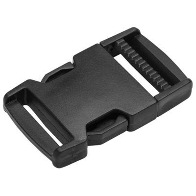 Side Release Buckles Clips for 30 mm 1.18 inch Webbing Strap Squeeze Fasteners Black Delrin Plastic