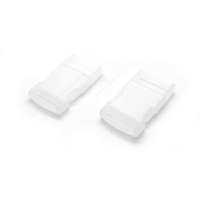 Side Release Buckles Clips for 30 mm Webbing, Luggage, Back Pack / Rucksack, Straps (Clear, 6 pieces)