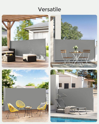 Side Shade, Extendable, Privacy Screen, Sun Protection, Opaque Outdoor ...