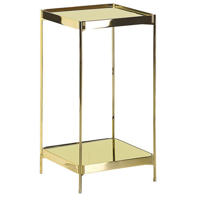 Side Table ALSEA Tempered Glass Gold
