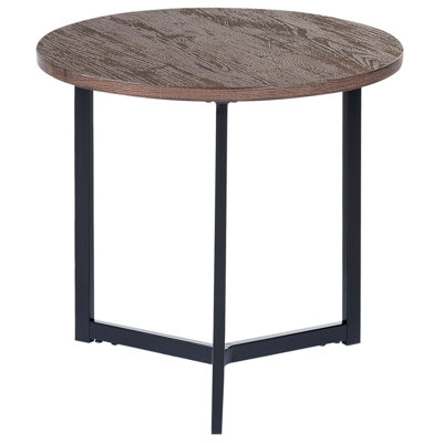 Side Table Dark Wood with Black TIPPO