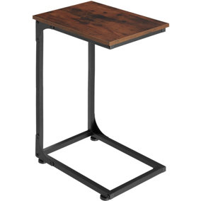 Side table Erie 40x30x63cm - Industrial wood dark, rustic