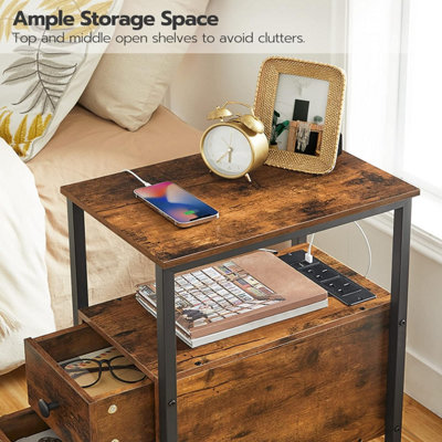 Side table clearance with power