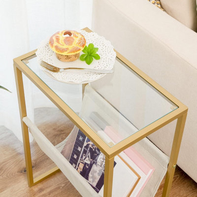 Gold small on sale end table