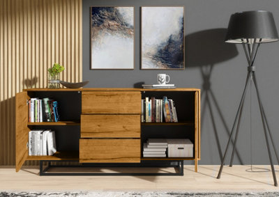 Contemporary oak shop sideboards
