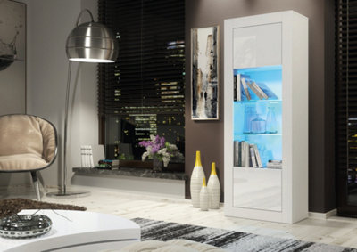 Sideboard 170cm White Display Cabinet Modern Stand Gloss Doors