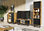 Sideboard 175cm Loft Retro Vintage Oak & Black Contemporary Display Unit