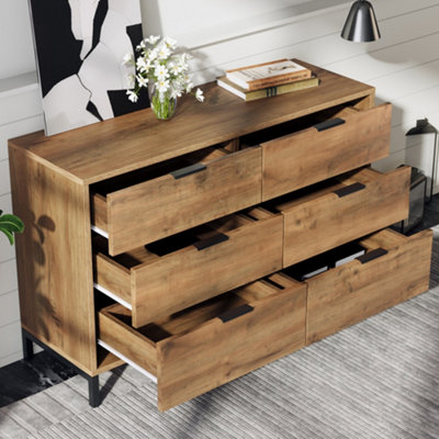 Dark deals oak chest