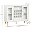 Sideboard  Matt White Chipboard 2 door 1 drawer Standard Sideboard (H)800mm (W)1000mm (D)330mm