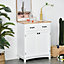 Sideboard  Matt White MDF 2 door 2 drawer Standard Cabinet (H)940mm (W)740mm (D)400mm