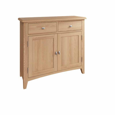 Sideboard - Pine/MDF - L90 x W34 x H80 cm - Light Oak