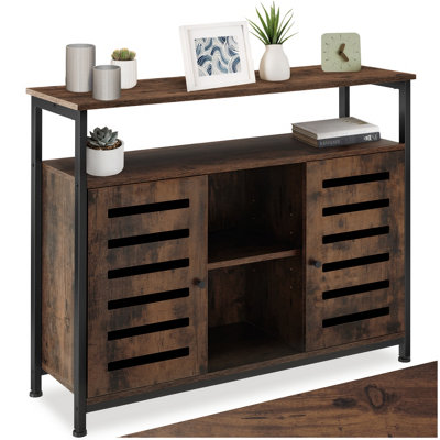 Sideboard Warrington - 2 Large Shelves, 3 Storage Compartments 100 Cm ...