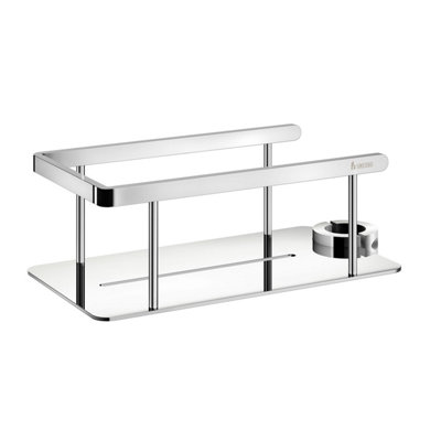 SIDELINE - Basket for shower riser rail. Chrome. Basket 200 x 110 mm.