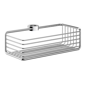 SIDELINE - Basket for shower riser rail, polished Chrome, 250x100 mm