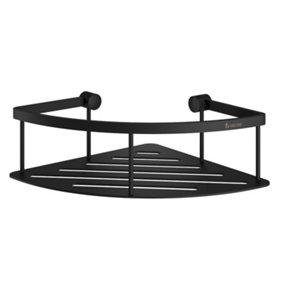 SIDELINE - Corner Shower Basket, Black, 200 x 200 mm, Height 70 mm