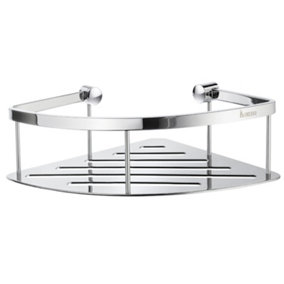 SIDELINE - Design Corner Shower Basket in Polished Chrome