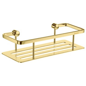 SIDELINE - Design Shower Basket, Polished Brass
