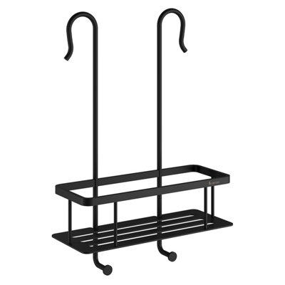 SIDELINE - Shower Basket for Shower Mixer. Black. Basket 220 x 130 mm.