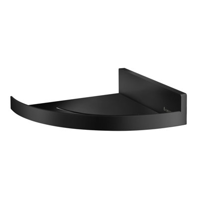 SIDELINE - Shower Corner Shelf. Black. 210 x 210 mm.