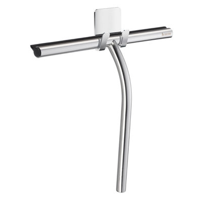 SIDELINE - Shower Squeegee with self-adhesive Hook, Chromed