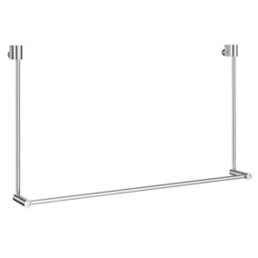 SIDELINE - Towel Rail for Glass Shower Panel in Polished Chrome