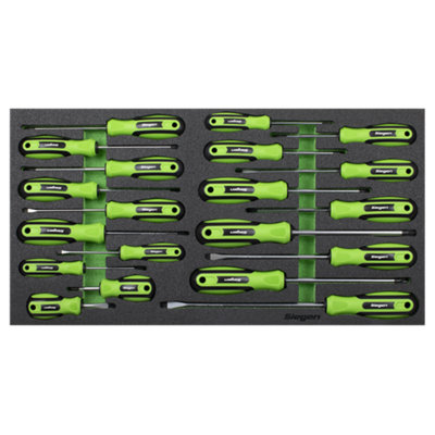 Siegen Screwdriver Set with Tool Tray 20pc