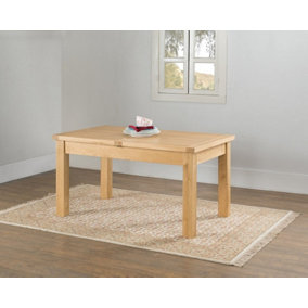 Sienna 150 x 90 Butterfly Extension Dining Table - D90 x W195 x H77 cm - Oak
