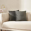 Sienna 4 x Matte Velvet Cushion Covers Soft Plain Zip