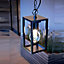 SIENNA - CGC Outdoor Garden Black Hanging Porch Lantern Light